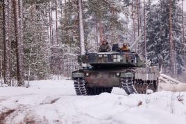 Testowanie czołgów „Leopard”, fot. BNS/ Erikas Ovčarenko