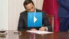 Podpisanie dokumentów w obecności prezydenta Polski i emira Kataru