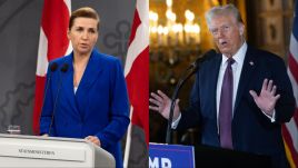 Danish PM Mette Frederiksen talked to Donald Trump about Greenland. Kristian Tuxen Ladegaard Berg/SOPA Images/LightRocket via Getty Images; Scott Olson/Getty Images