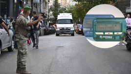 Ambulances being dispatched to the area in Beirut, Lebanon after a mass explosion of pagers. Photo by Houssam Shbaro/Anadolu via Getty Images, Photo by James Keyser/Getty Images