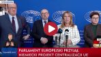 Europosłowie PiS podczas konferencji w Parlamencie Europejskim (fot. TVP Info)