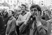 Young Czechs protest the Soviet invasion. Photo: Reg Lancaster/Express/Getty Images 