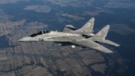 Polish Air Force MIG 29. Photo: Stringer/Anadolu Agency via Getty Images