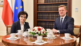 Marszałek Elżbieta Witek zapewniła o dalszym zaangażowaniu Sejmu we wspieranie ukraińskiego sąsiada (fot. Twitter/Sejm RP)