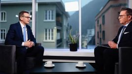 Premier Mateusz Morawiecki w Davos (fot. KPRM/ TT)