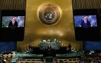 Prezydent Andrzej Duda uczestniczył w  77.  sesji Zgromadzenia Ogólnego ONZ (fot. PAP/EPA/Peter Foley)
