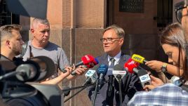 Foreign ministry spokesman Paweł Wroński talks to the press about the case on Wednesday. Photo: Katarzyna Nowicka/TVP World