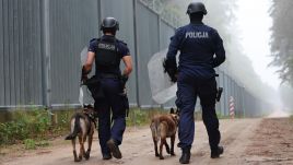 Polish Police patrolling alongside the Polish-Belarusian border. Photo: Straż Graniczna/ X 