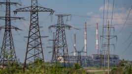 Zmiivska thermal power station destroyed by a Russian missile attack on 22 March 2024. Photo: Scott Peterson/Getty Images 