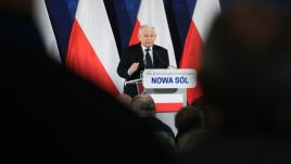 Prezes Prawa i Sprawiedliwości Jarosław Kaczyński (fot. PAP/Lech Muszyński)