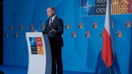 Duda mówił, że przywódcy państw bałtyckich bardzo wyraźnie mówili, że nie chodzi o to, żeby ich kraje były wyzwalane przez armie NATO (fot. PAP/Mateusz Marek)