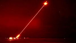 In April, the U.K.’s defense ministry said that a British laser weapon called DragonFire could be used in Ukraine. Photo: WikiCommons/UK Ministry of Defence