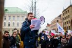 Przemarsz i wiec w obronie szkół mniejszości narodowych w Wilnie [fotogaleria], fot. TVP Wilno/Bartek Urbanowicz