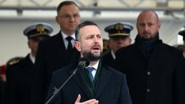 Defense Minister Władysław Kosiniak-Kamysz speaking during Navy Day in Gdynia, Poland Photo: PAP/Adam Warżawa 