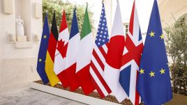 Welcome ceremony on day one of the 50th G7 summit at Borgo Egnazia, Italy on June 13, 2024. Photo by (EV) /ABACAPRESS.COM via PAP/Abaca