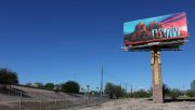 Billboard promujący Super Bowl LVII, który został rozegrany 12 lutego 2023 roku w Glendale w Arizonie. Fot. Christian Petersen/Getty Images