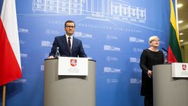 Wilno: wspólna konferencja Morawieckiego i Šimonytė