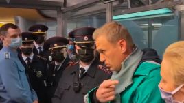 Rosyjski opozycjonista został aresztowany po wylądowaniu na moskiewskim lotnisku (fot. PAP/EPA/KIRA YARMYSH)
