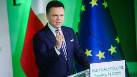 Parliamentary speaker Szymon Hołownia, leader of Poland 2050, has received support from the allied PSL party in his bid for the presidency in 2025. PAP/Leszek Szymański