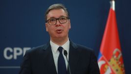 Serbian President Aleksandar Vučić said that the alleged coup was linked to Saturday’s ecological protests. Photo: Milos Miskov/Anadolu Agency/Getty Images. 