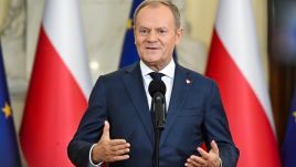 Ukraine's capitulation would pose a 'fundamental threat to Polish interests,' said Polish Prime Minister Donald Tusk. Photo: PAP/Radek Pietruszka