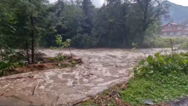 Flash flood in the High Tatras, Slovakia. Photo by: Severe Weather Slovakia o.z. via Facebook