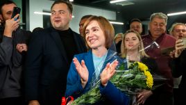 The Pro-EU Maia Sandu secured victory in Sunday’s presidential runoff. Photo: PAP/EPA/DUMITRU DORU