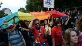 Illustrative image. Pride parade in Sofia, Bulgaria on June 27, 2015. Photo: NurPhoto/NurPhoto via Getty Images