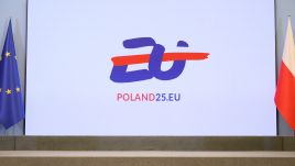 The Polish EU presidency logo Photo: NurPhoto via Getty Images 