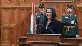 Prezydent Węgier Katalin Novak (fot.arch. EPA/SZILARD KOSZTICSAK HUNGARY OUT Dostawca: PAP/EPA)