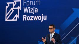 Premier podczas IV edycji Forum Wizja Rozwoju w Gdyni (fot. PAP/Adam Warżawa)