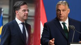 Dutch PM Mark Rutte (L), and Hungarian Prime Minister Viktor Orbán (R). Photo: PAP/EPA/ZOLTAN MATHE, PAP/Radek Pietruszka