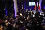 Prezydent Andrzej Duda podczas spotkania zorganizowanego z okazji „Dnia Polskiego Pekin 2022”, w Centrum Olimpijskim w Warszawie (fot. PAP/Radek Pietruszka)