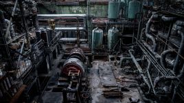 A destroyed thermal power plant after a Russian missile attack on October 17 in the Kyiv region. Photo: Eduard Kryzhanivskyi/Ministry of Foreign Affairs of Ukraine/Global Images Ukraine via Getty Images