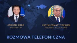 Prezydenci Polski – Andrzej Duda i Kazachstanu – Kasym-Żomart Tokajew (fot. źródło: Twitter/KPRP)