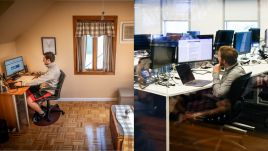 One in five respondents said that the appropriate work mode is a crucial factor influencing their choice of workplace. Photos: John Conrad Williams, Jr./Newsday RM/Getty Images, Beata Zawrzel/NurPhoto/Getty Images.