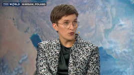 Anna Lührmann said that the German government is focused on supporting Ukraine and contributing to broader peace talks. Photo: TVP World