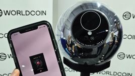 Photo: Worldcoin iris scanner (@JUW93 via X)