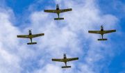 Grob Tutor T2 aircraft used by the RAF to train Ukrainian pilots. Photo: RAF