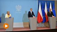Premier RP Mateusz Morawiecki ogłasza, że została przyjęta nowa Umowa Partnerstwa z KE, która pozwoli Polsce sięgnąć po środki UE w latach 2021-2027 (fot. PAP/Radek Pietruszka)