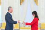 G. Nausėda otrzymał listy uwierzytelniające od ambasadora Gruzji