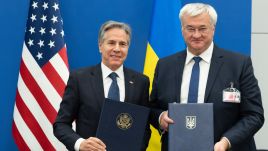 Anthony Blinken (L) and Andrii Sybiha signed the memorandum in response to Russia’s concentrated pre-winter campaign to deprive Ukrainian civilians of energy. Photo: X/@SecBlinken