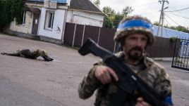 A Ukrainian soldier during operations in Russia's Kursk region. Photo: Taras Ibragimov/Suspilne Ukraine/JSC "UA:PBC"/Global Images Ukraine via Getty Images