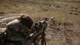 Within the scope of military training, soldiers receive tactical deployment of medicines, medical evacuations and shooting training with different weapons. Photo by: Andre Luis Alves via Getty Images 