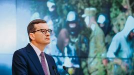 Premier powiedział, że na wschodniej granicy Polski i UE mamy do czynienia z prowokacją (fot. KPRM)