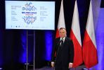 Prezydent Andrzej Duda podczas spotkania zorganizowanego z okazji „Dnia Polskiego Pekin 2022”, w Centrum Olimpijskim w Warszawie (fot. PAP/Radek Pietruszka)