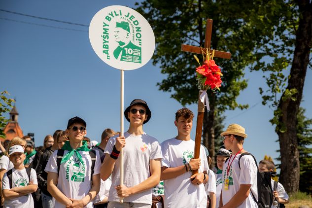 Podążając szlakiem świętego: XI Piesza Pielgrzymka na cześć Księdza Obrembskiego [fotogaleria], fot. TVP Wilno/Karina Mieczkowska