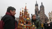 Yearly Krakow’s nativity competition starts with a traditional procession on the first Thursday of December. Photo: Artur Widak/NurPhoto via Getty Images