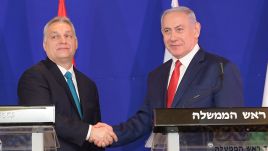 Viktor Orbán has forged warm ties with Benjamin Netanyahu. Photo by Israeli Prime Ministry Press Office/Anadolu Agency/Getty Images