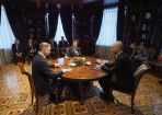 Nadzwyczajny szczyt Trójkąta Lubelskiego został zwołany na prośbę Wołodymyra Zełenskiego (fot. PAP/EPA/UKRAINIAN PRESIDENTIAL PRESS SERVICE)